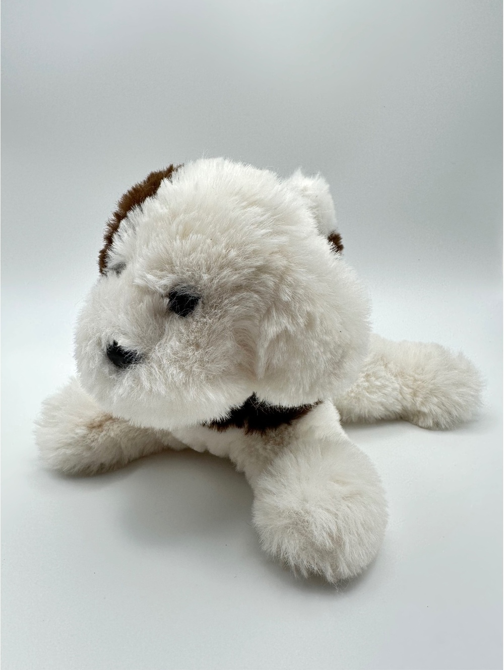 Douglas White Brown Puppy Dog Plush Stuffed Animal Soft BNNT Cuddly Toy - Picture 2 of 10